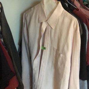 J crew L slim fit linen button up